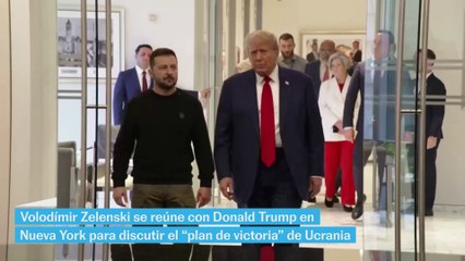 Zelenski discute su "plan de victoria" con Trump