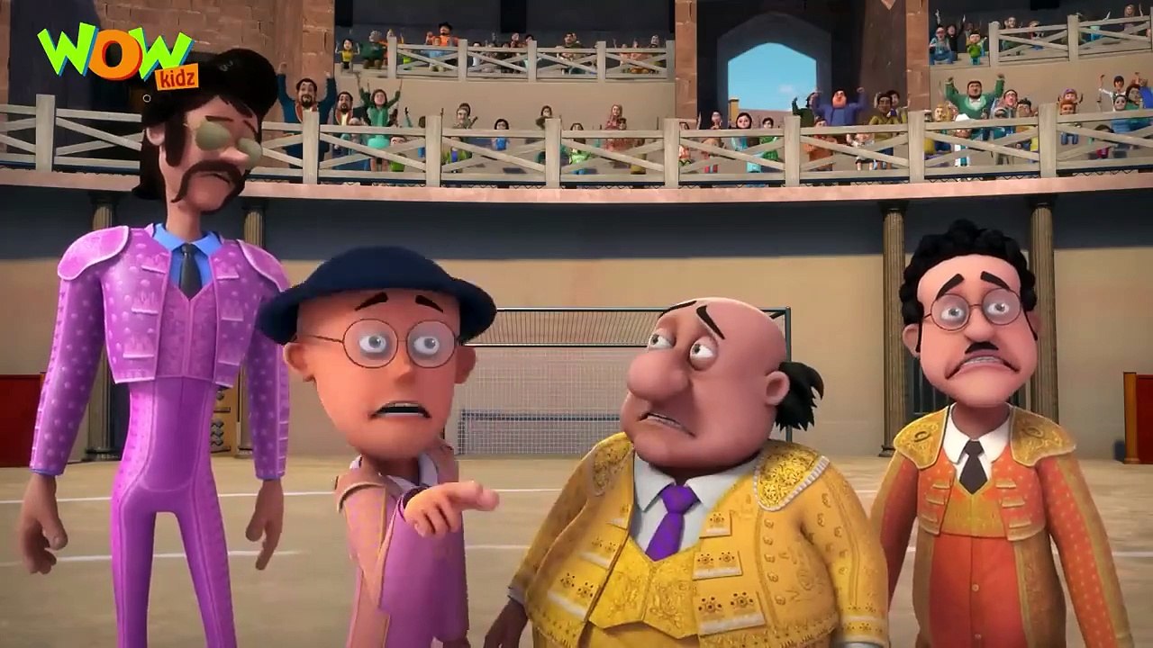Bull Riding In Spain - Motu Patlu Season 13 Compilation 114 - Motu Patlu - Cartoons For Kids -#spot