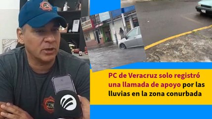 PC de Veracruz solo registró una llamada de apoyo por las lluvias en la zona conurbada
