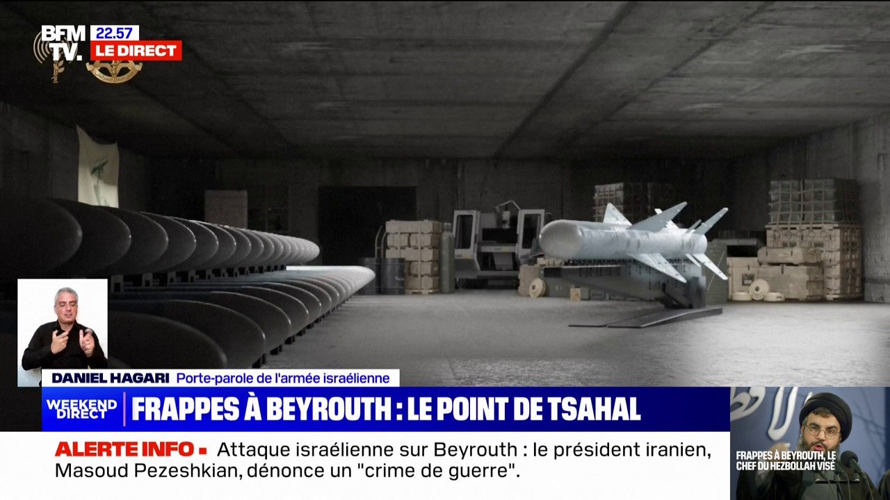 Daniel Hagari, porte-parole de Tsahal: "Le Hezbollah a emmagasiné des armes stratégiques" sous des immeubles civils au Liban