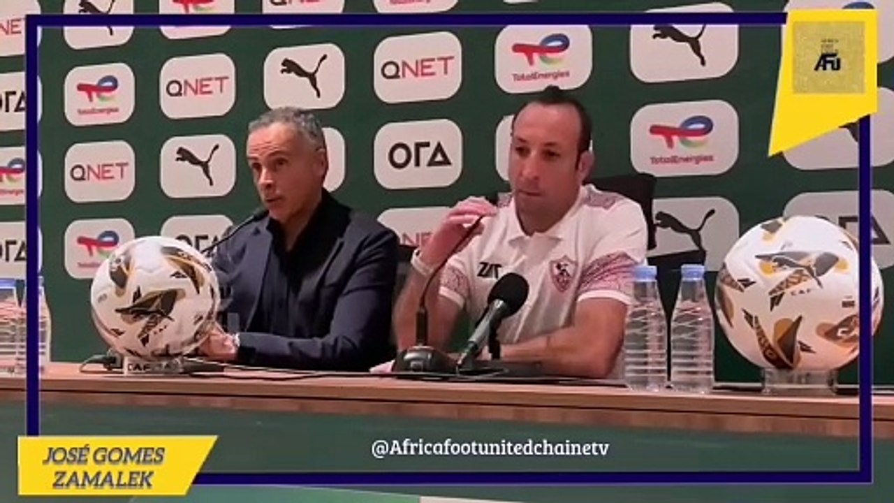 #SupercoupeCAF  : la conférence de presse du coach du #ZamalekSC ⚪ José Gomes après la victoire face à #AlAhly  ⚽