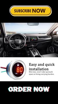 Digital Fuel Level Gauge with Flashing Alarm Car Fuel Level Meter 9-35V Fuel Level Tester for Auto Motorcycle