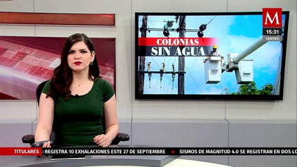 Falla de la CFE suspende suministro de agua a casi un centenar de colonias en Mérida
