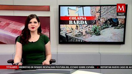 Habitantes de Pachuca se quedan sin luz tras el colapso de una barda