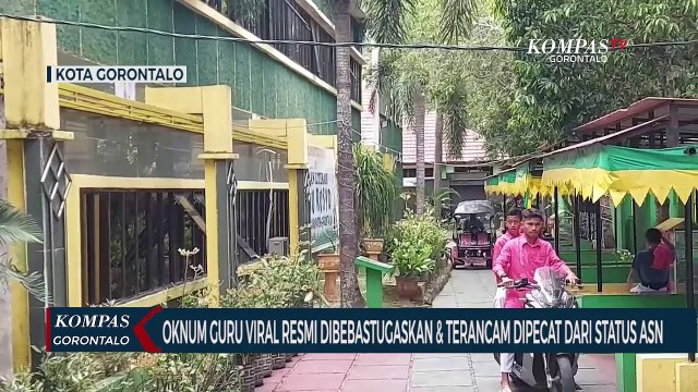 Oknum Guru Viral di Gorontalo Resmi Dibebastugaskan dan Terancam Dipecat Dari Status ASN