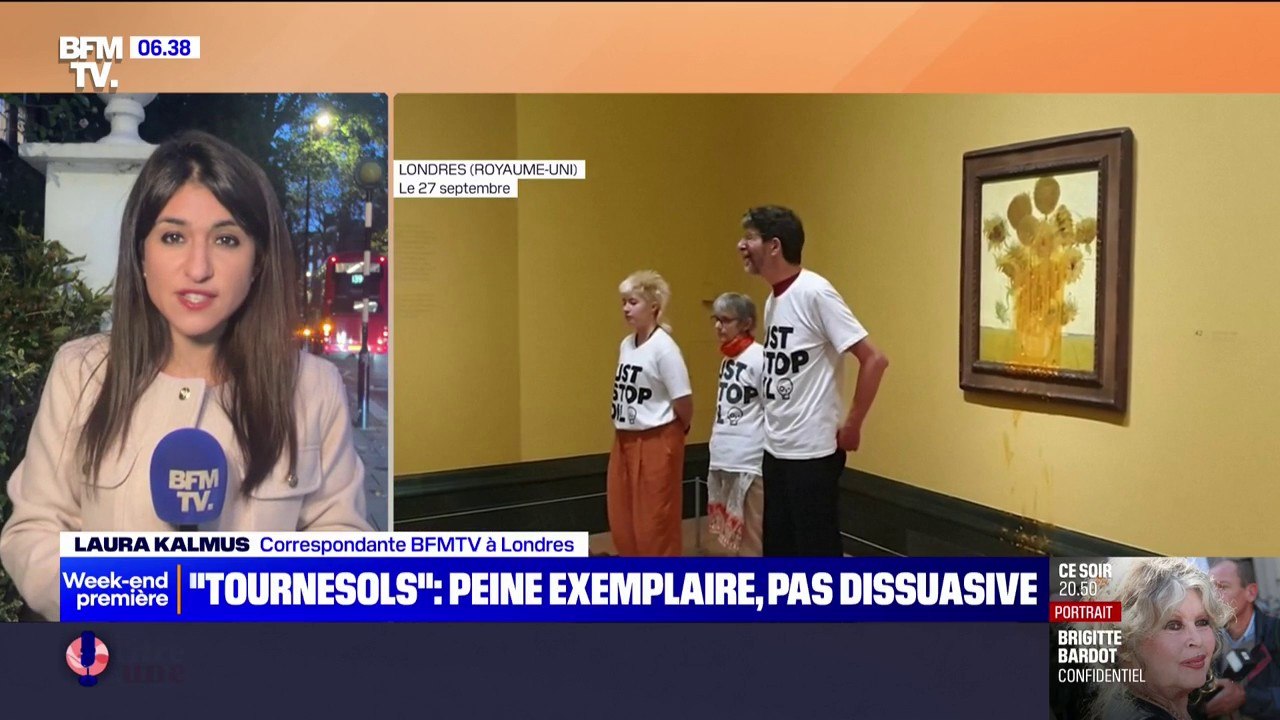 Les "Tournesols" de Van Gogh à nouveau ciblés après les peines de prison infligées à deux militantes écologistes