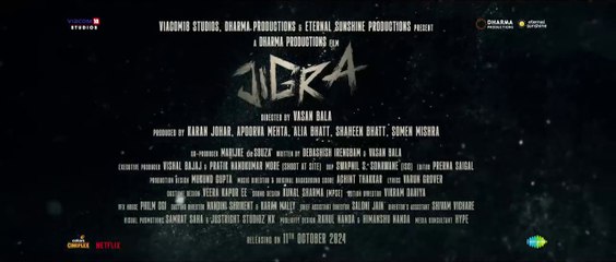JIGRA - OFFICIAL THEATRICAL TRAILER - Alia Bhatt - Vedang Raina - Vasan Bala - 11th October
