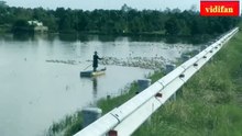 raising ducks in flooded fields - 在被淹的田野里养鸭子 - बाढ़ वाले खेतों में बत्तखें पालना - প্লাবিত মাঠে হাঁস পালন - Entenzucht auf überfluteten Feldern - Criar patos en campos inundados - تربية البط في الحقول التي غمرتها المياه - 浸水した田んぼでアヒルを育てる - Élever des cana