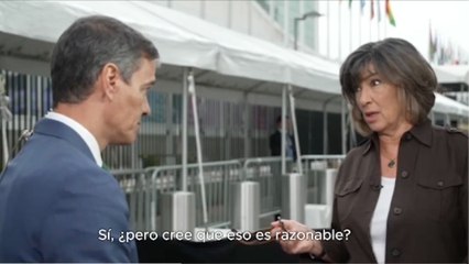 Así titubea el mentiroso SANCHEZ cuando una periodista no amarrada al pesebre de La Moncloa le pregunta
