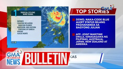 Bagyong Julian, lumakas bilang tropical storm | GMA Integrated News Bulletin