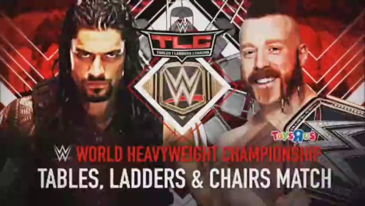WWE TLC 2015 - Roman Reigns vs Sheamus (TLC Match, WWE World Heavyweight Championship)
