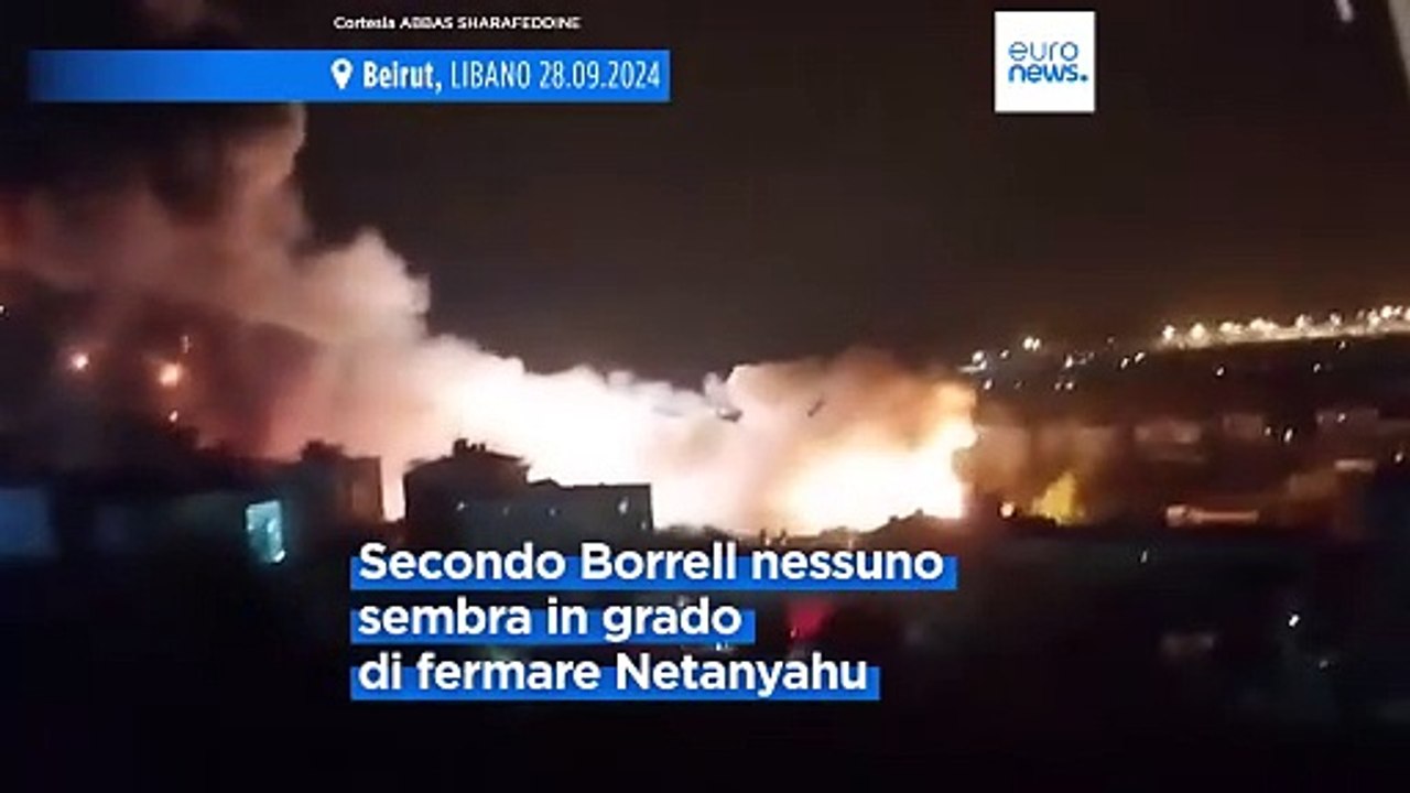 Scontro Hezbollah e Israele, Borrell: "Verso una guerra totale in Medio Oriente"