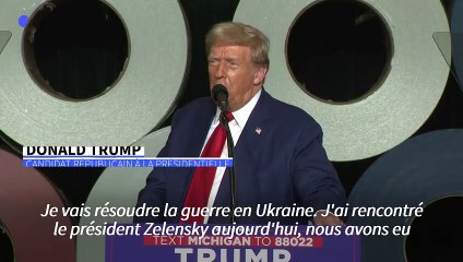 Trump s'engage à "résoudre" le conflit en Ukraine après avoir rencontré Zelensky