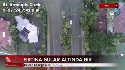 Helene Kasırgası'nın vurduğu Florida görüntülendi