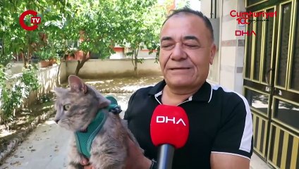Felçli kedisi için yürüteç yaptı