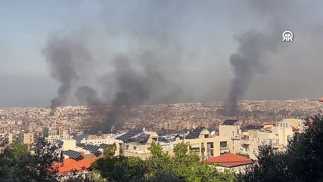 İsrail Beyrut'un güneyine 40'tan fazla saldırı düzenledi