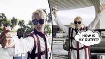 K-Pop Sensation Aoora Engages With Paps For Fashion Feedback At Mumbai Airport