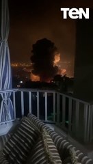 حزام ناري عنيف على الضاحية الجنوبية ببيروت