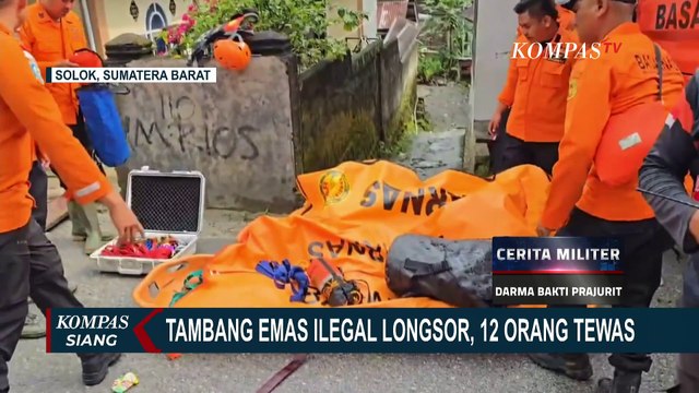 Update Longsor Tambang Emas Ilegal di Solok Sumbar: 12 Orang Tewas, 11 Terluka, dan 2 Masih Dicari