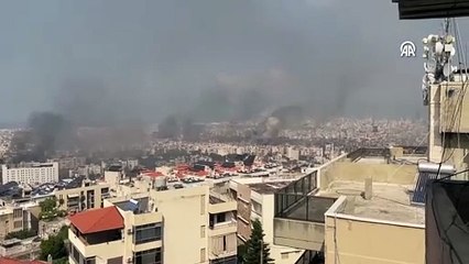 İsrail'in Beyrut'un güneyine düzenlediği hava saldırıları devam ediyor
