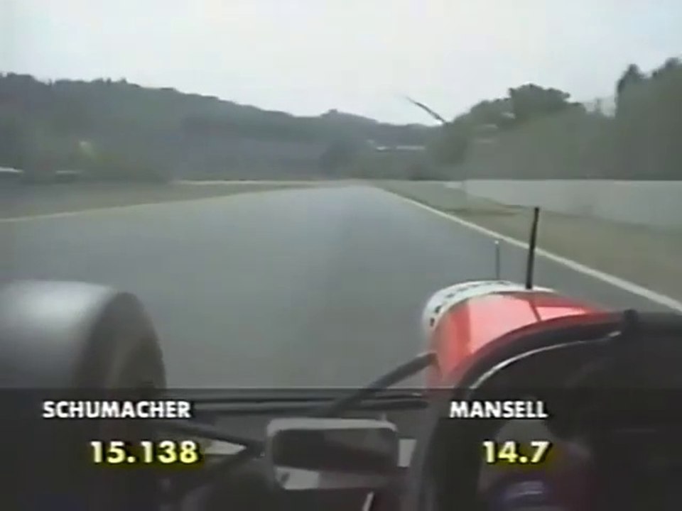 F1 – Nigel Mansell (McLaren Mercedes V10) lap in qualifying + onboard – San Marino 1995