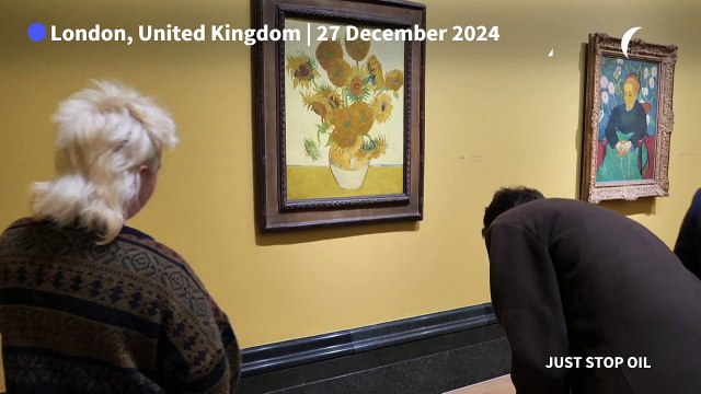 Van Gogh's 'Sunflowers' targeted with soup again after UK activists jailed