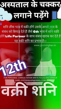 वक्री शनि कुंडली के 11 भाव में l effects of retrograde Saturn#jyotishgher #retro #vakrishani #Shani