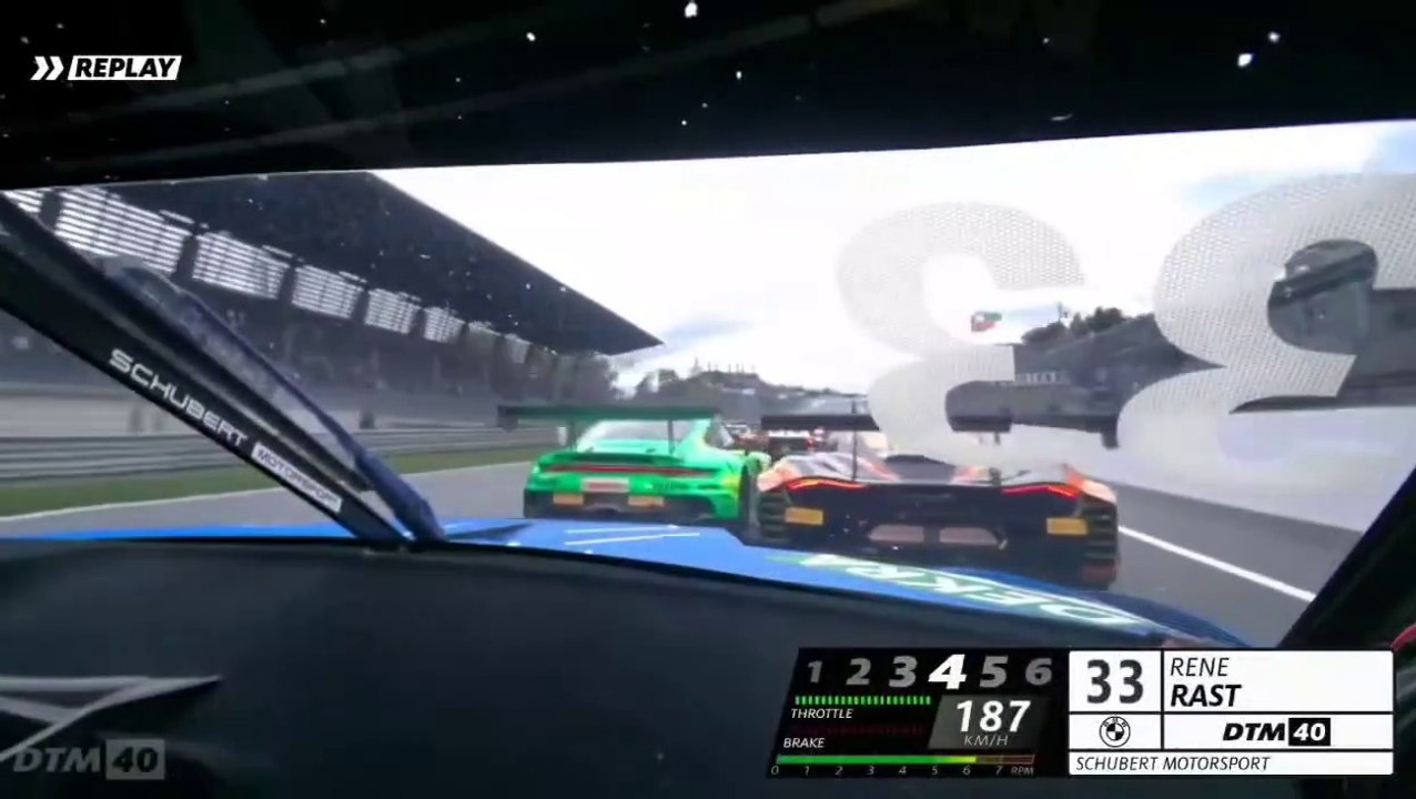 DTM 2024 Red Bull Ring Race 1 Start Rast Onboard