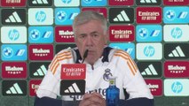 Ancelotti habla sobre la petición de los aficionados del Atlético para ir al estadio con máscaras