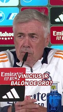 Ancelotti habla tras los últimos rumores que apuntan a que Vinicius va a ganar el Balón de Oro