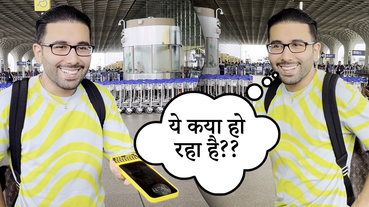 Orry in Awe of Paparazzi's High-Tech Setup for Celebrity Spottings @ Mumbai Airport