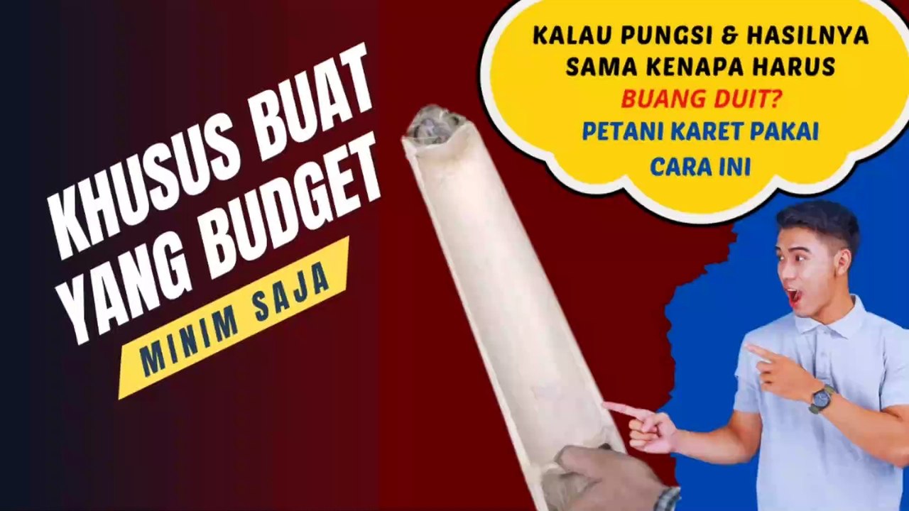 Tutorial Membuat Mangkok Getah Karet Alternatif Dari Bambu Dengan Bahan Seadanya Minim Budget Tanpa Modal