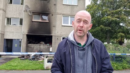 Fire at Saughton block of flats