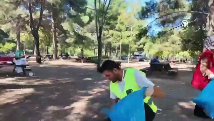 Diyarbakır'da gençlerden örnek hareket: Piknik alanını temizlediler