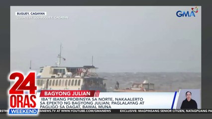 Iba't ibang probinsya sa norte, nakaalerto sa epekto ng Bagyong Julian; paglalayag at pagligo sa dagat, bawal muna | 24 Oras Weekend