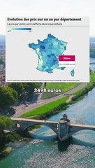  Où est-ce que les prix de l’immobilier baissent le plus sur 1 an ?