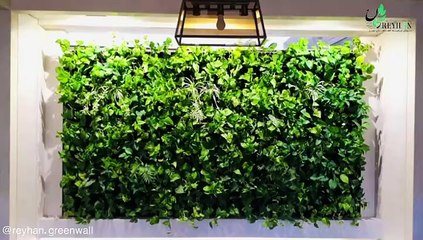اجرای گرین وال طبیعی مجموعه ریحان گالری تصاویر دیوار سبز طبیعی 13