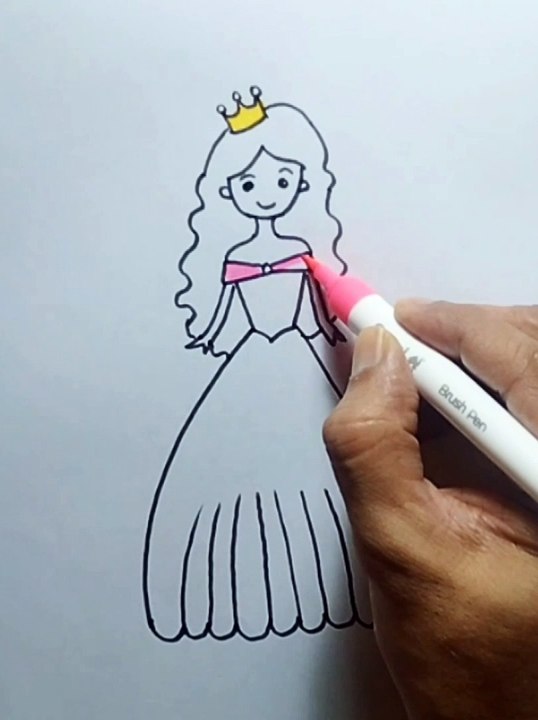 Uncover the secret of drawing a princess easy and step by step