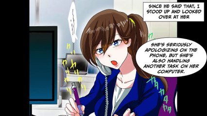 My coworker is always super cool even during over hours, but gradually she opens up...