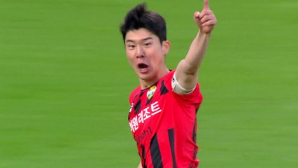 홍명보 보는 앞에서...강원 황문기, 환상 프리킥 골 / YTN