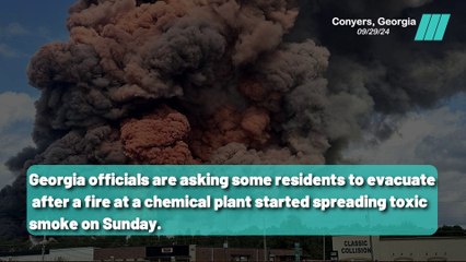 Toxic Smoke Prompts Evacuations Near Atlanta