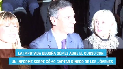 La imputada Begoña Gómez abre el curso con un informe sobre cómo captar dinero de los jóvenes