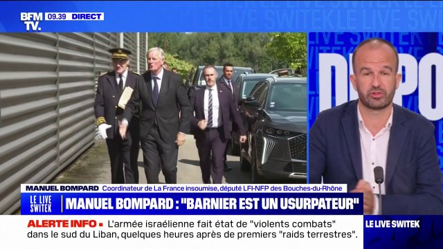 Michel Barnier, ça va être l'ultra-austérité affirme Manuel Bompard (LFI)