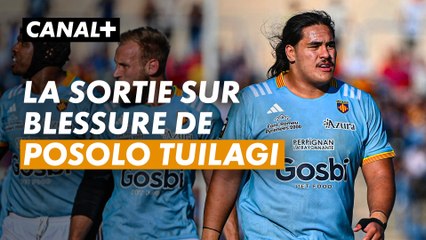 La lourde blessure de Posolo Tuilagi - Perpignan / Clermont - TOP 14 (J4)