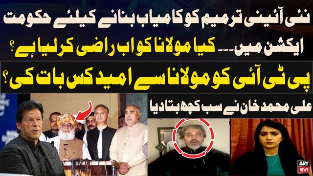 PTI Ko Fazal Ur Rehman Say Kis Bat Ki Umeed Hai? - Ali Muhammad Khan Told Everything
