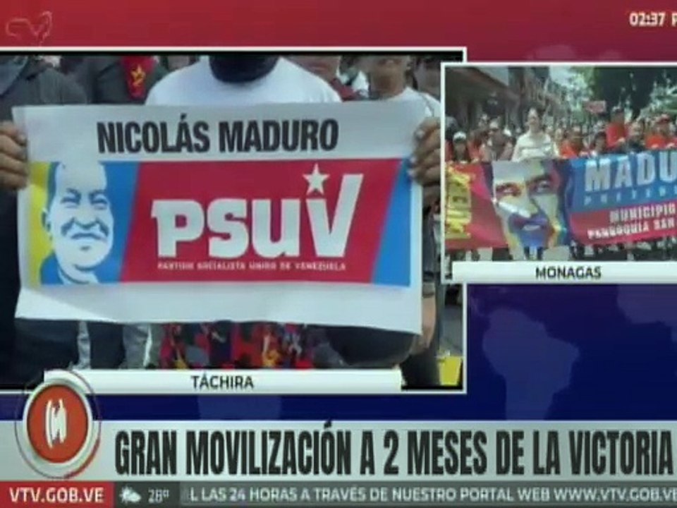 Monagas | Habitantes del mcpio. Maturín marchan en apoyo al presidente Nicolás Maduro
