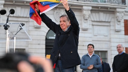 Edmundo González participa en una concentración "por la libertad" de Venezuela en Madird