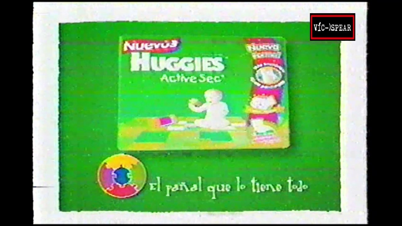 Pañales Huggies: Active Sec. - Comercial - RCTV (2006) - Venezuela