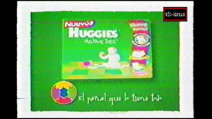 Pañales Huggies: Active Sec. - Comercial - RCTV (2006) - Venezuela