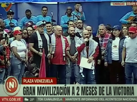 Primer Vpdte. del PSUV Diosdado Cabello rechaza genocidio de Israel contra el pueblo de Palestina